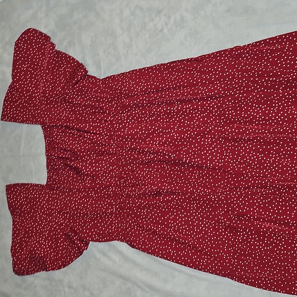 Bloomchic RED POLKA DOT midi Shift Dress Size 18/20 2X - Picture 12 of 12